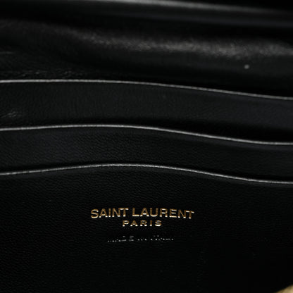 Saint Laurent Grain De Poudre Matelasse Monogram Mini Lou Camera Bag Light Sage 6 of 8