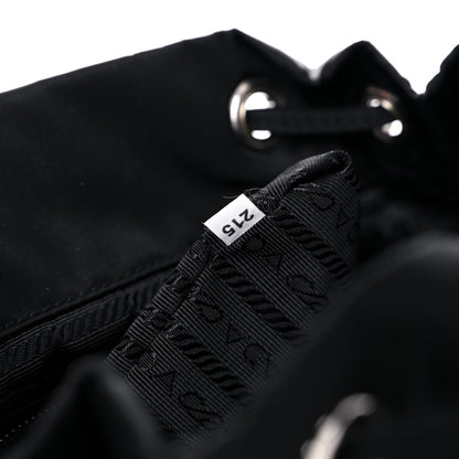 Prada Tessuto Nylon Saffiano Medium Backpack Black 7 of 10