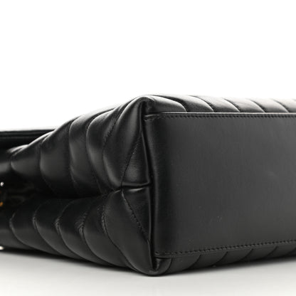 Saint Laurent Calfskin Y Quilted Monogram Medium Loulou Chain Satchel Black 10 of 15