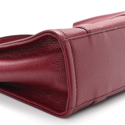 Marc Jacobs Grained Calfskin Small The Tote Bag Cherry 9 of 10