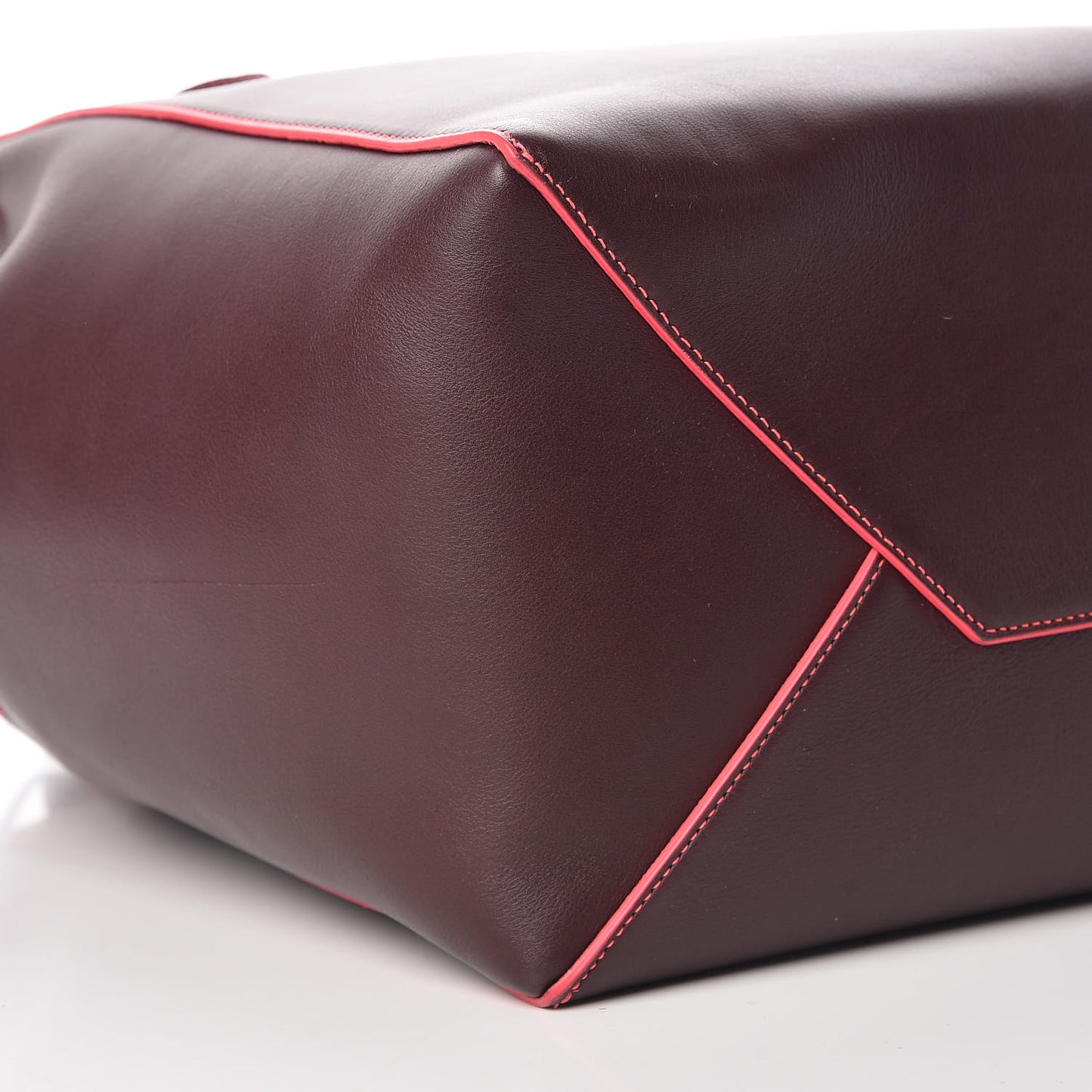 Smooth Calfskin Medium Belt Cabas Phantom Burgundy Pink