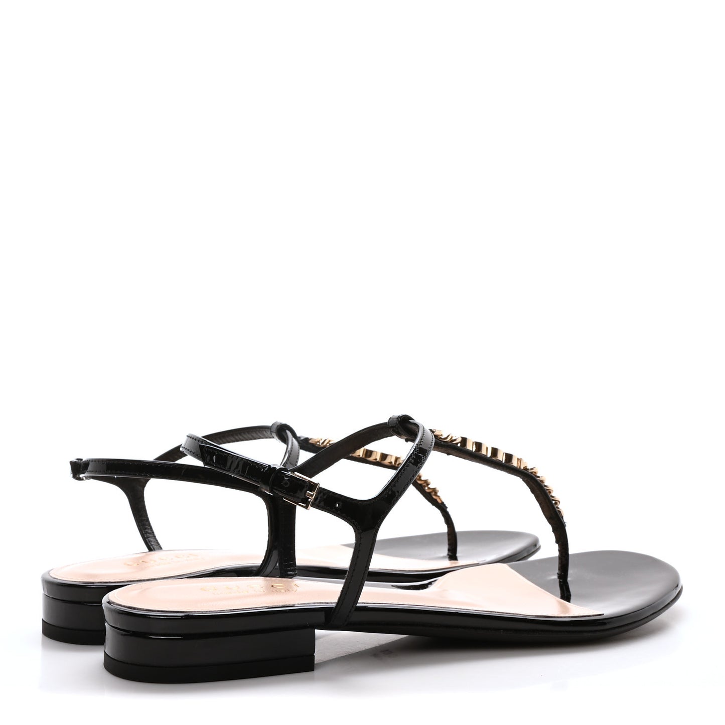 Patent Signoria Thong Sandals 37.5 Black