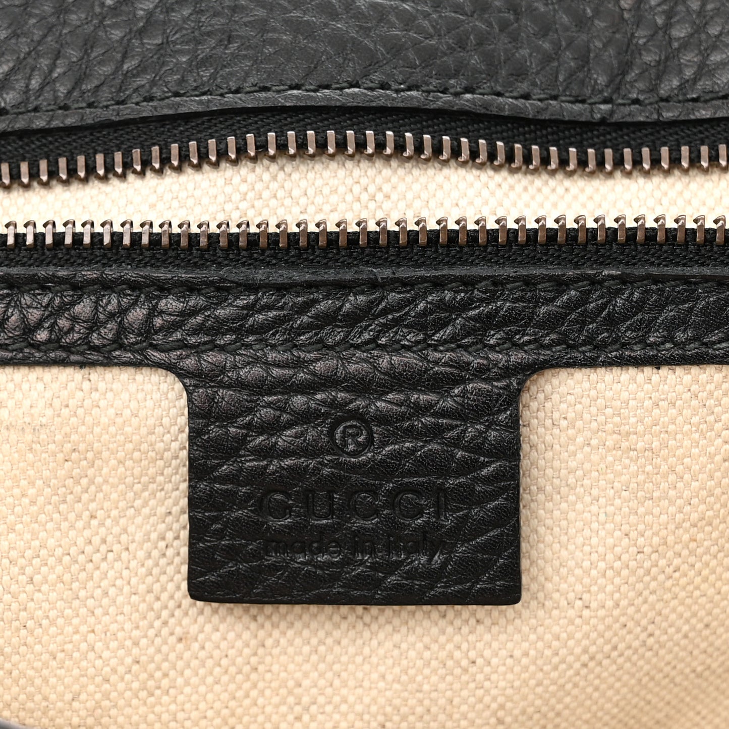 Calfskin GG Marmont Shoulder Bag Black