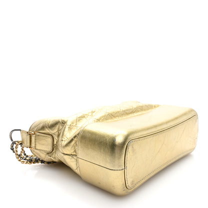 Chanel Metallic Aged Calfskin Quilted Medium Gabrielle Gold 4 of 10