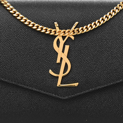 Saint Laurent Grain De Poudre Uptown Chain Wallet Black 10 of 13