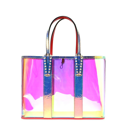 Christian Louboutin PVC Spikes East West Cabata Tote Clear Multicolor 1 of 14