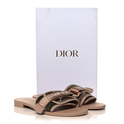 Christian Dior Nylon Camouflage Dio(r)evolution Slide Sandals 39 Nude 10 of 10