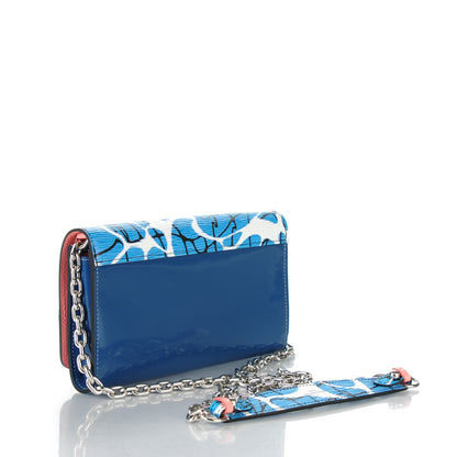 Louis Vuitton Epi Twist Chain Wallet Aqua 2 of 10