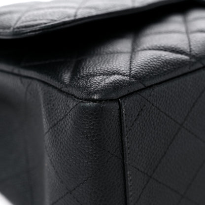 Chanel Caviar Quilted Maxi Double Flap Black 8 of 18