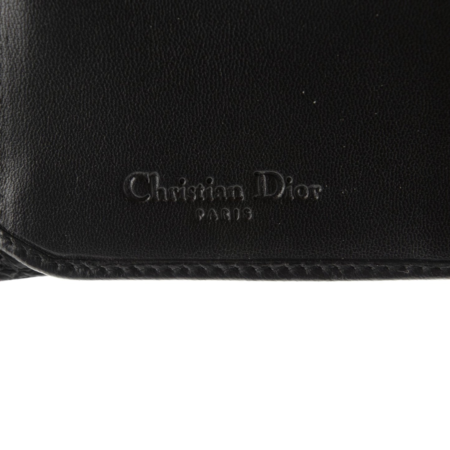 Lambskin Cannage Wallet Black