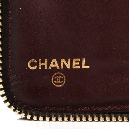 Chanel Caviar Quilted Large Zip Around Organizer Wallet Black 6 of 9