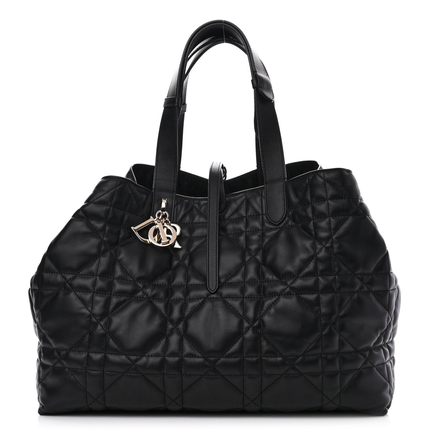 Calfskin Macrocannage Large Toujours Black