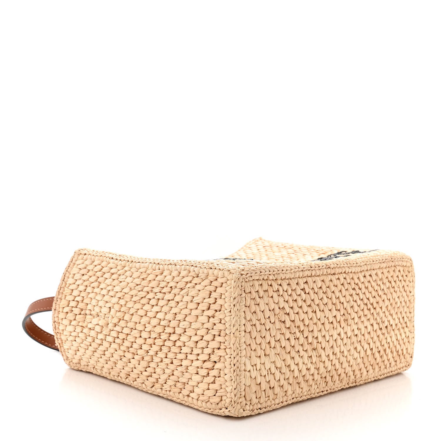 Loewe Raffia Small Paula's Ibiza Logo Tote Natural Tan 4 of 9