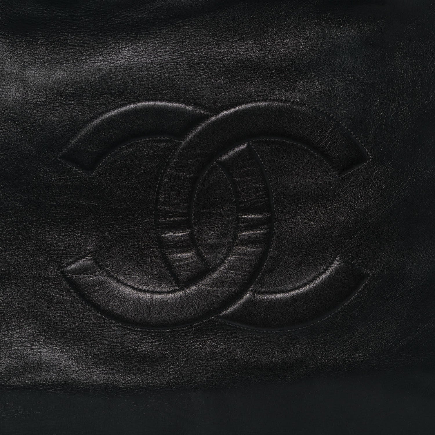 Chanel Calfskin CC Tote Black 9 of 16
