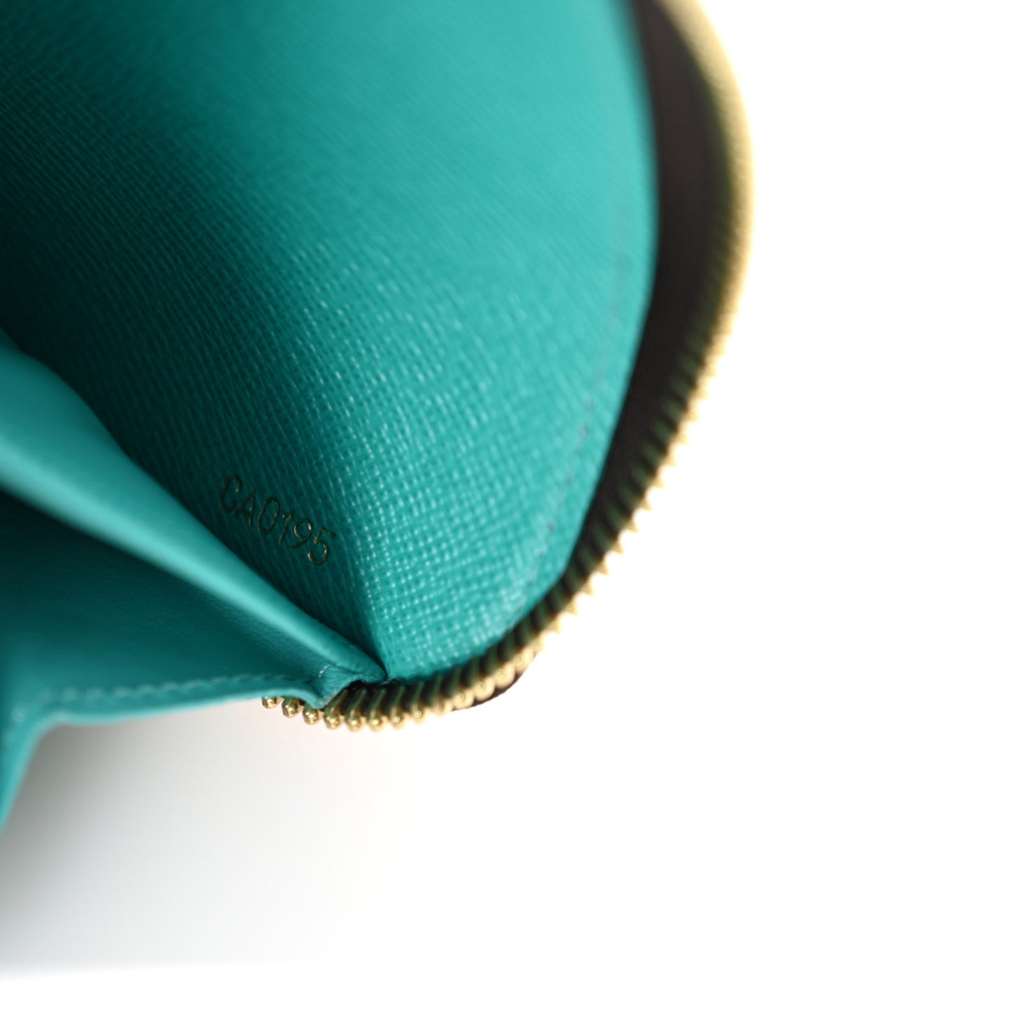 Monogram V Zippy Wallet Turquoise