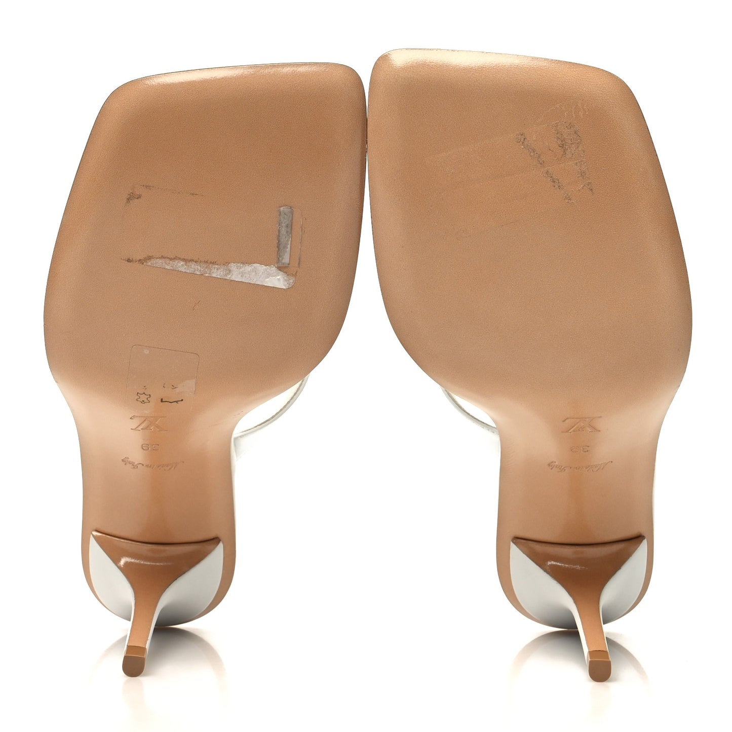 Calfskin Signature Thong Sandal 39 White