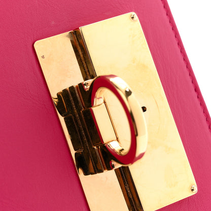 Salvatore Ferragamo Smooth Calfskin Aileen Gancio Lock Shoulder Bag Pink 11 of 13