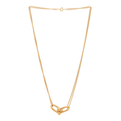 Tiffany 18K Rose Gold HardWear Double Link Pendant Necklace 3 of 6