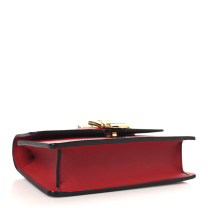 Gucci Calfskin Super Mini Sylvie Chain Shoulder Bag Hibiscus Red 4 of 10