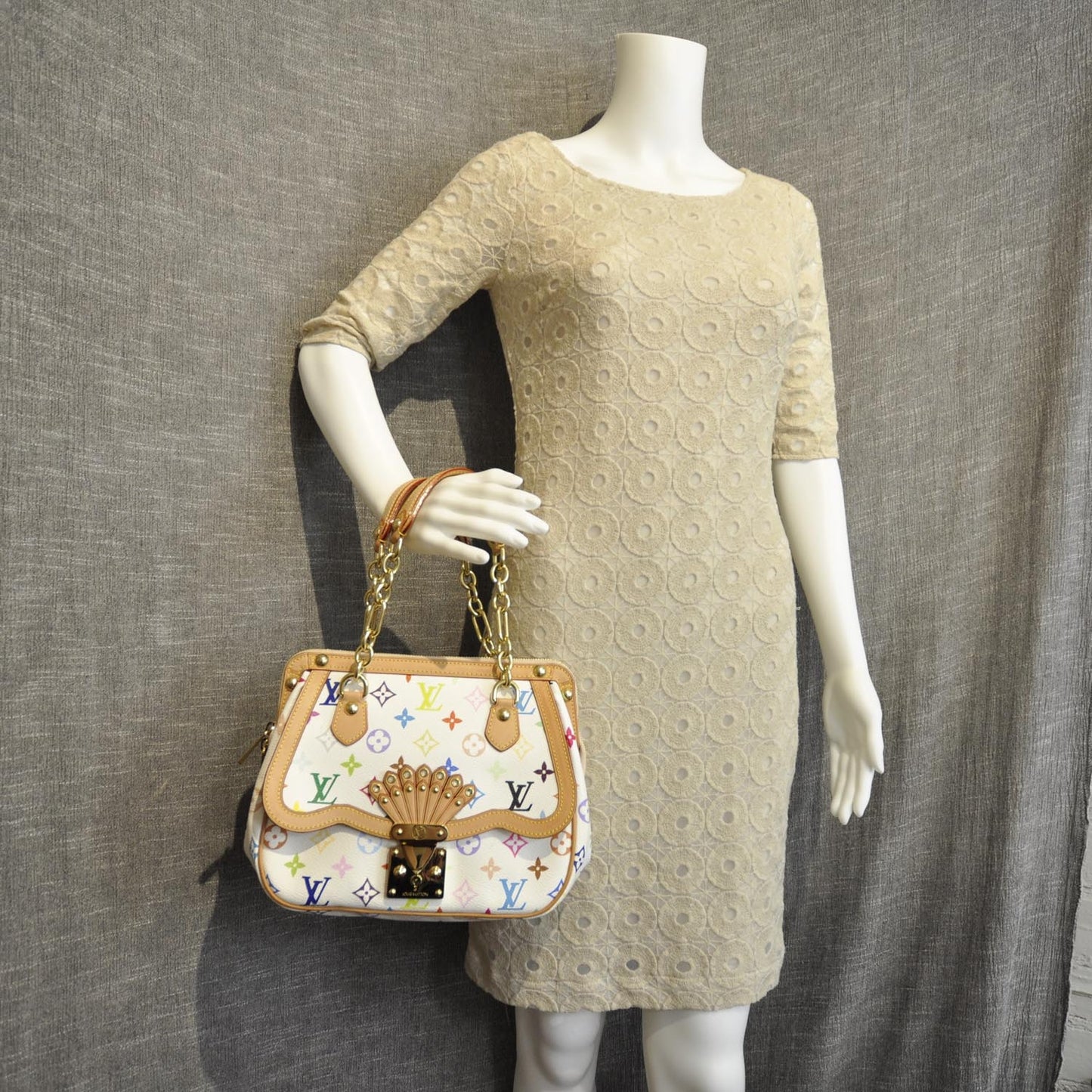 Monogram Multicolor Gracie MM White