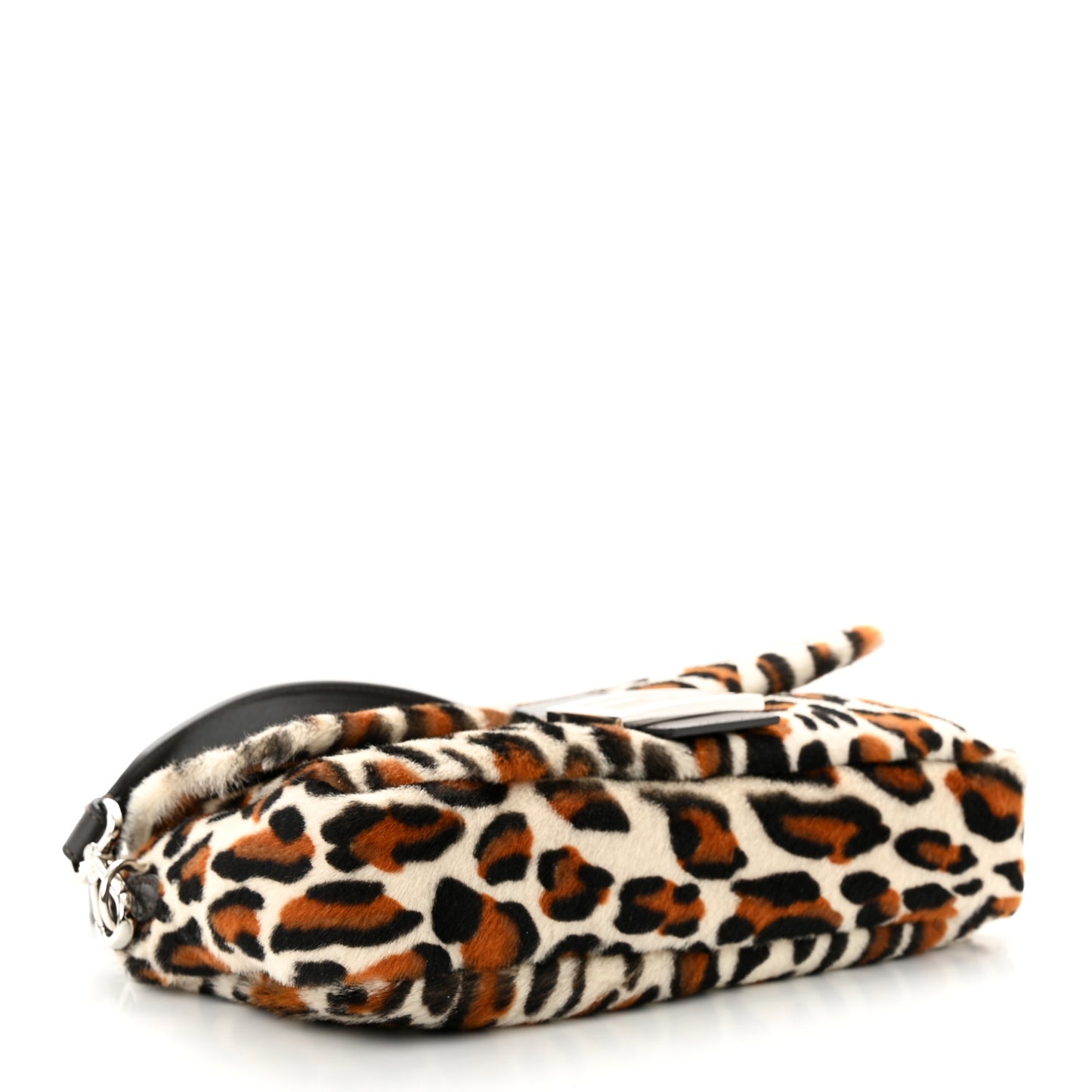 Calf Hair Leopard Print Baguette Moro