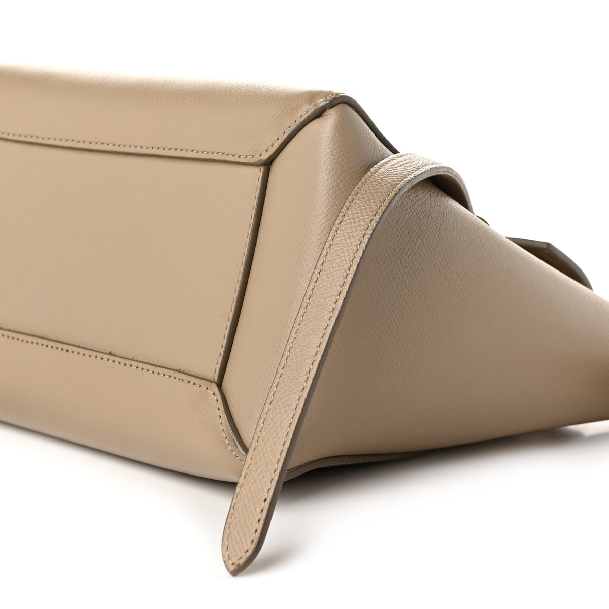 Baby Grained Calfskin Micro Belt Bag Light Taupe