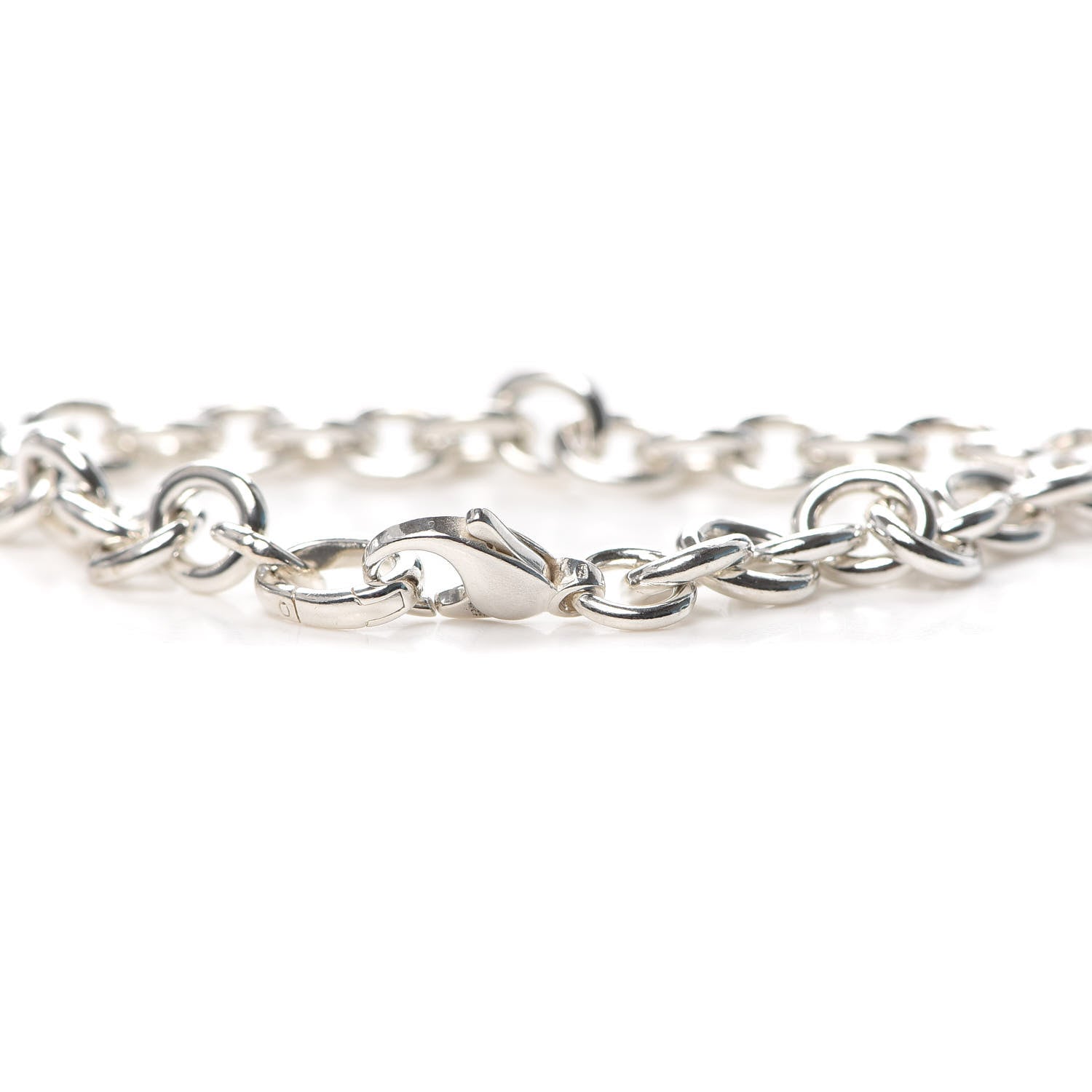 Tiffany Sterling Silver Round Chain Link Bracelet 4 of 5
