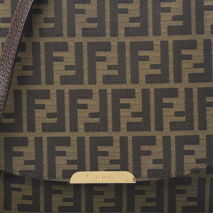 Fendi Zucca Vitello Artic Messenger Bag Tobacco Castagna 9 of 11