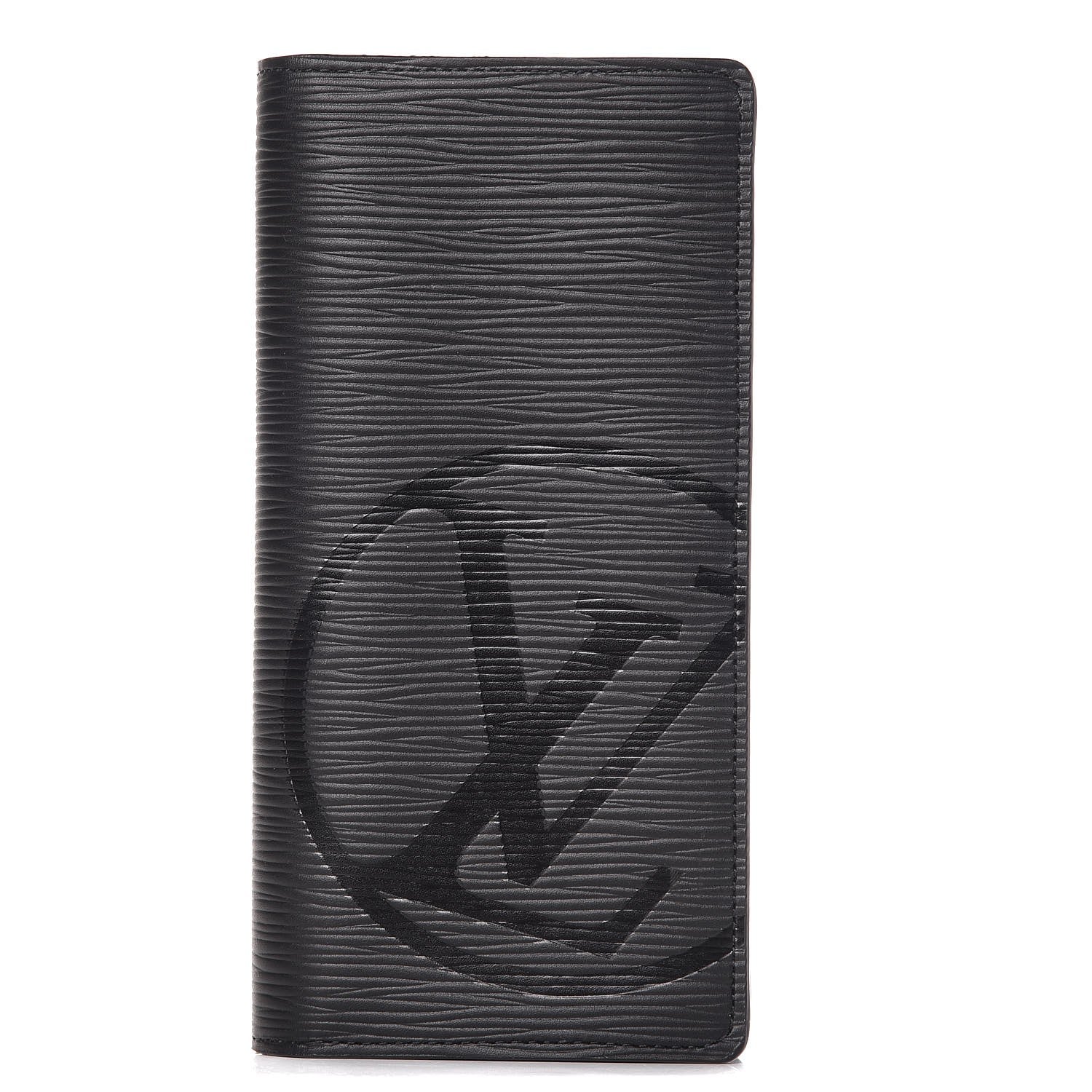 Louis Vuitton Epi LV Circle Brazza Wallet Black 1 of 8