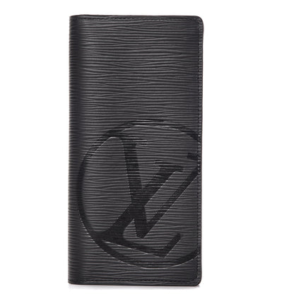 Louis Vuitton Epi LV Circle Brazza Wallet Black 1 of 8