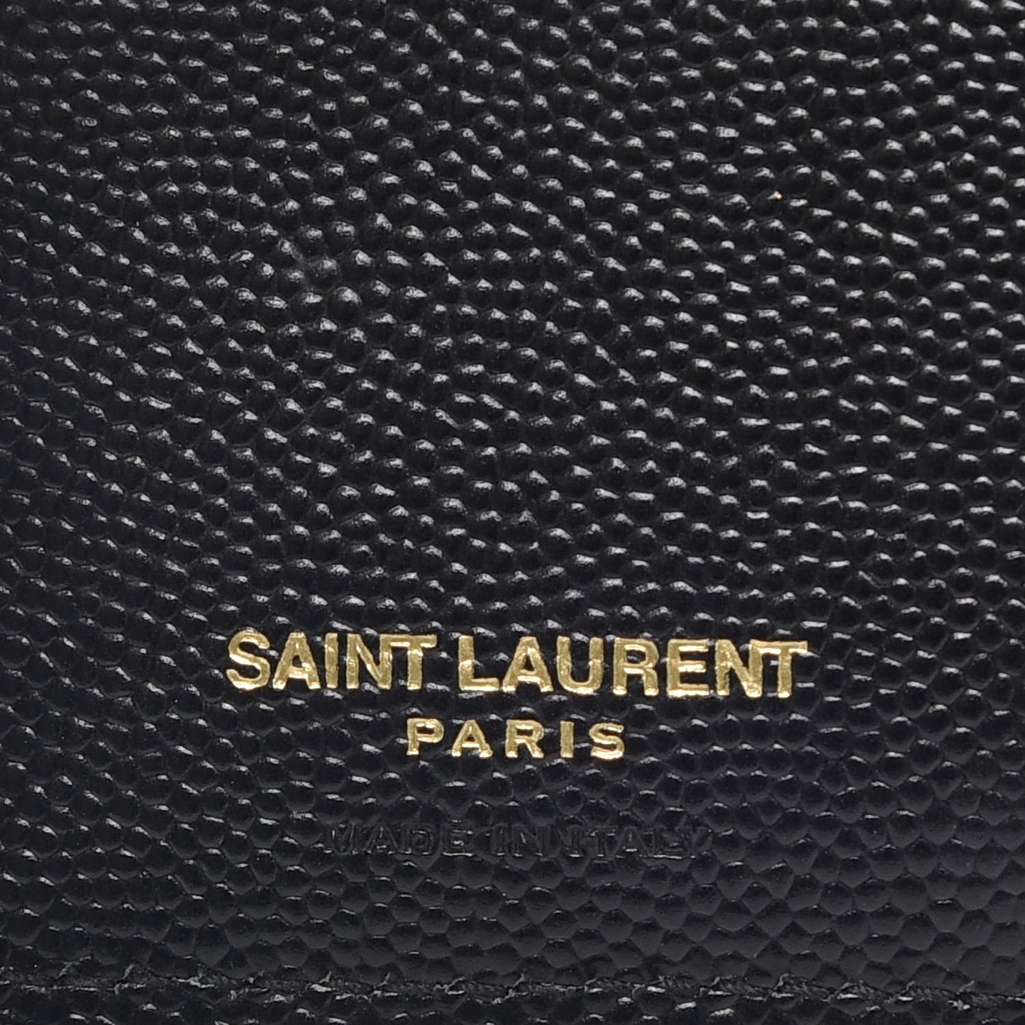 Grain De Poudre Matelasse Chevron Monogram Zipped Card Case Black
