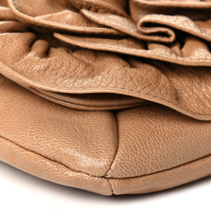 Saint Laurent Calfskin Nadja Shoulder Bag Tan 6 of 8
