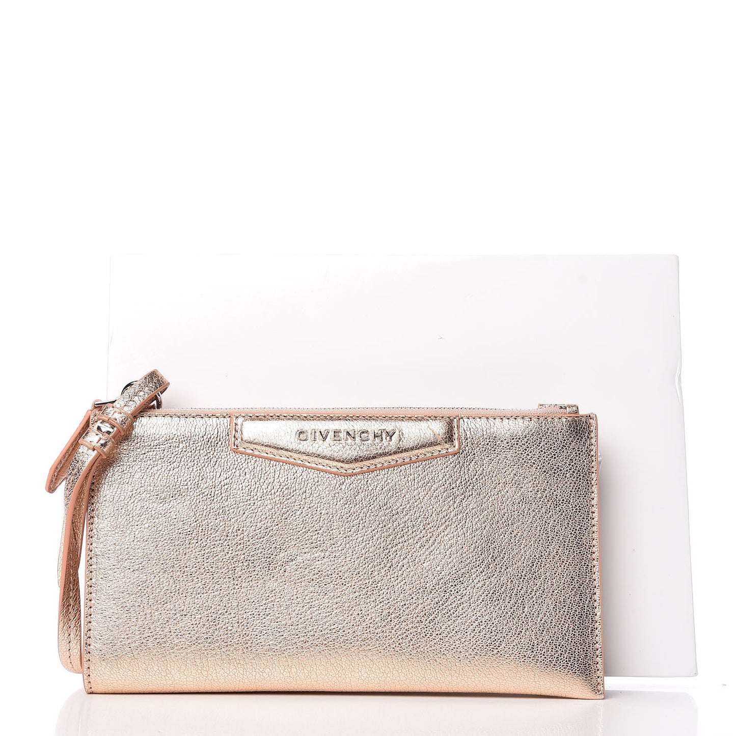 Metallic Grained Goatskin Antigona Crossbody Pink