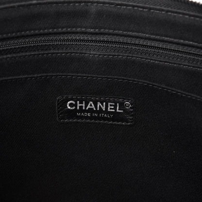 Chanel Grained Vegetal Calfskin Urban Shopping Tote Black 7 of 11