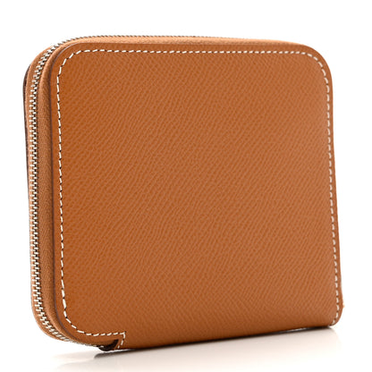 Hermes Epsom Silk'in Compact Wallet Gold 3 of 7