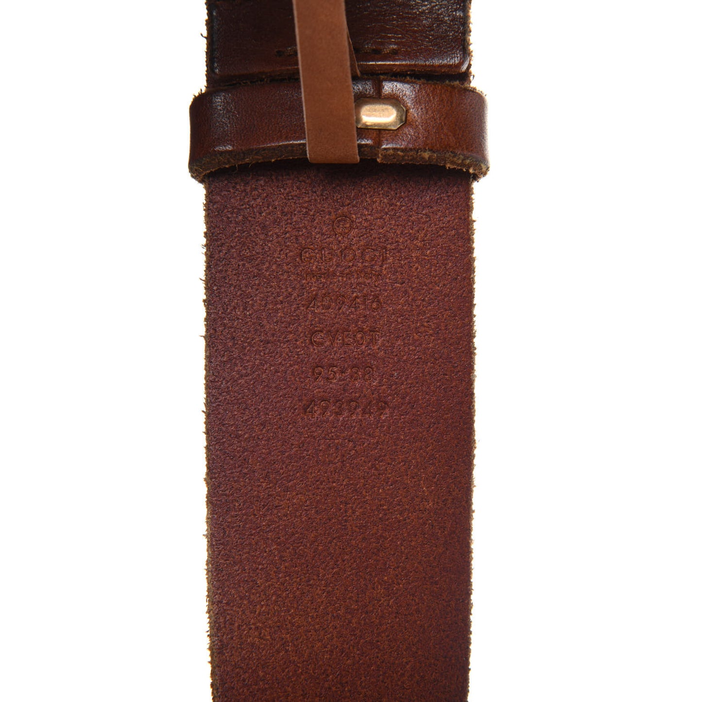 Faded Calfskin Double G 40mm Belt 95 38 Cuir
