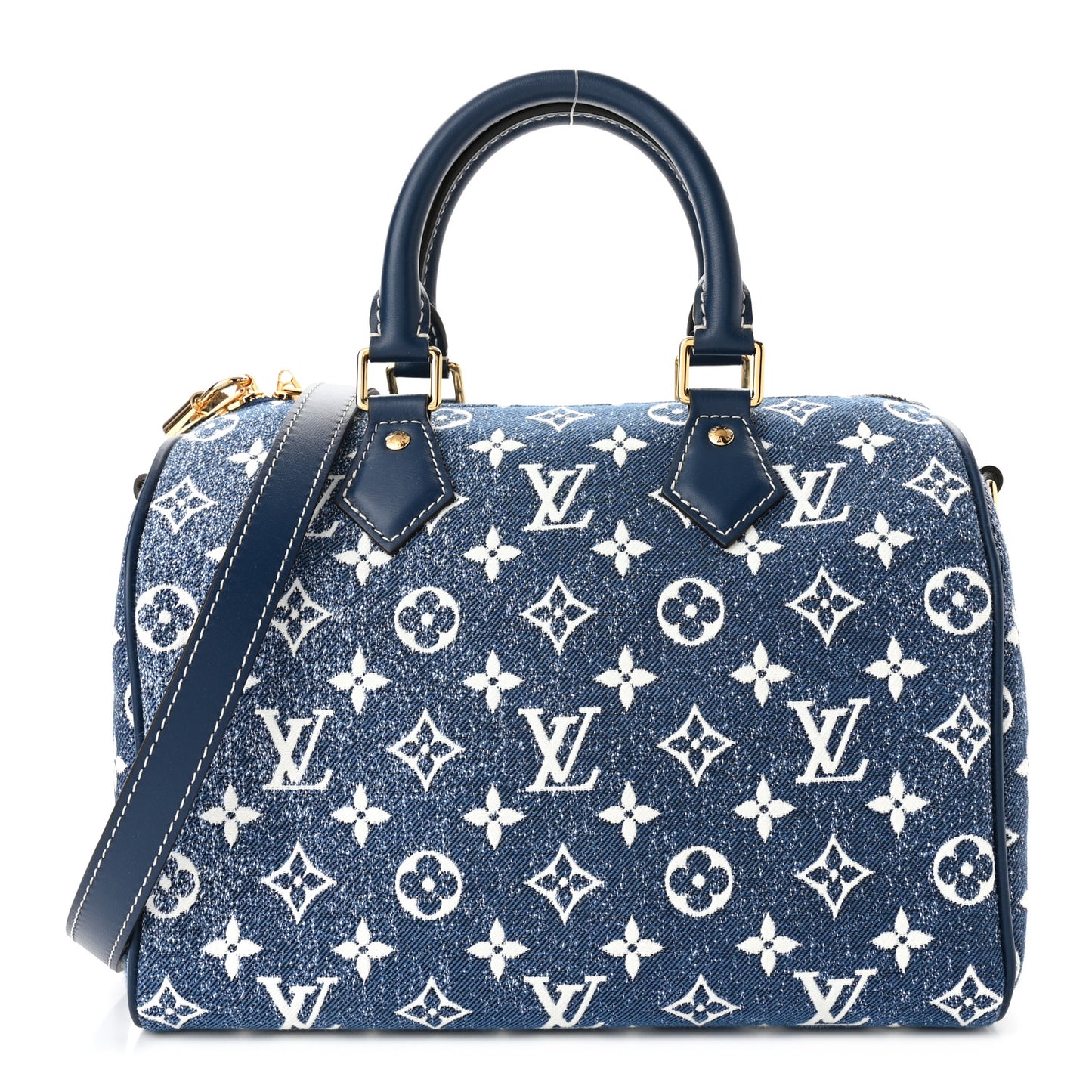 Monogram Jacquard Denim Speedy Bandouliere 25 Bleu