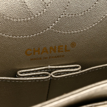 Chanel Metallic Aged Calfskin Quilted 2.55 Reissue 225 Flap Pale Gold 5 of 10