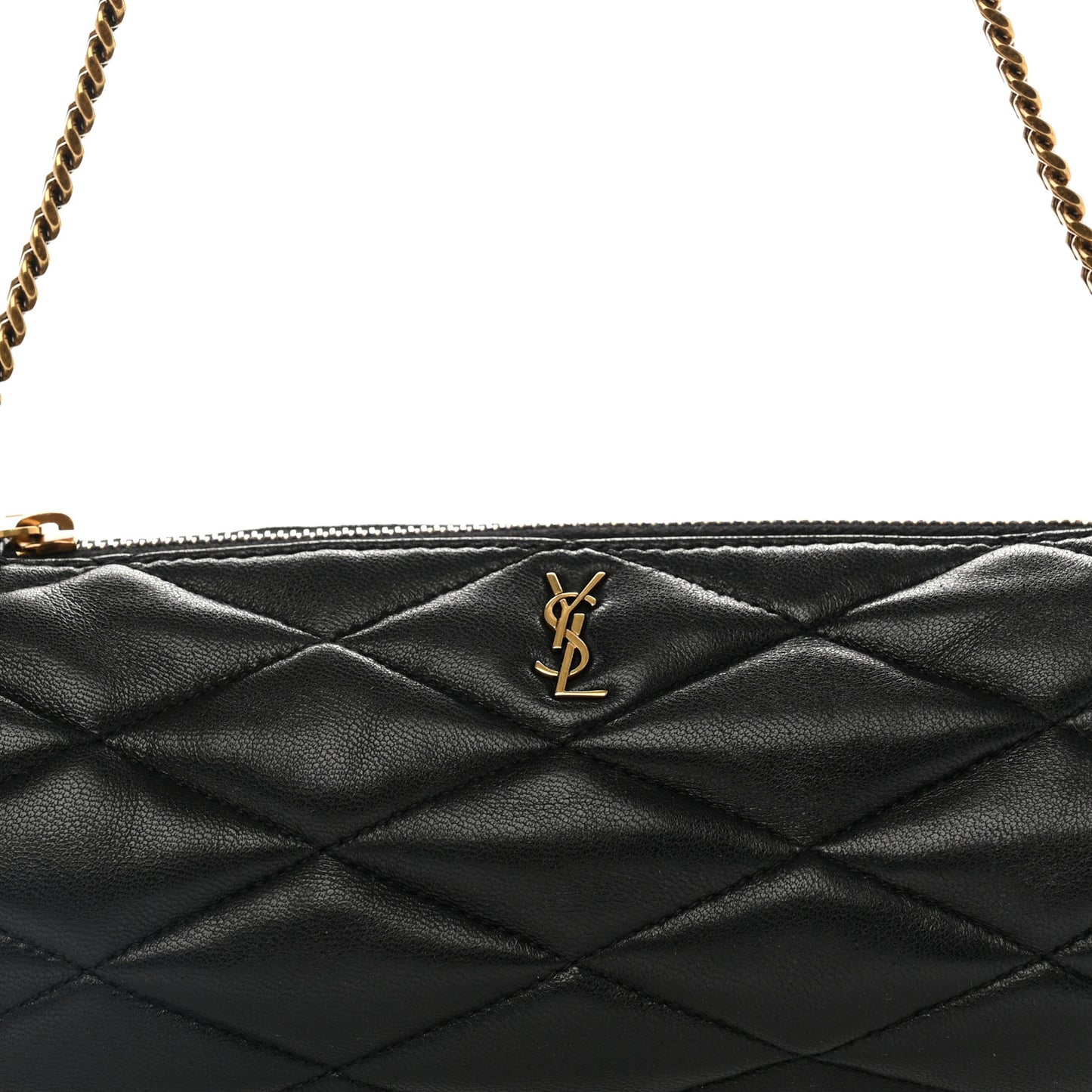 Lambskin Monogram Mini Sade Tube Bag Black