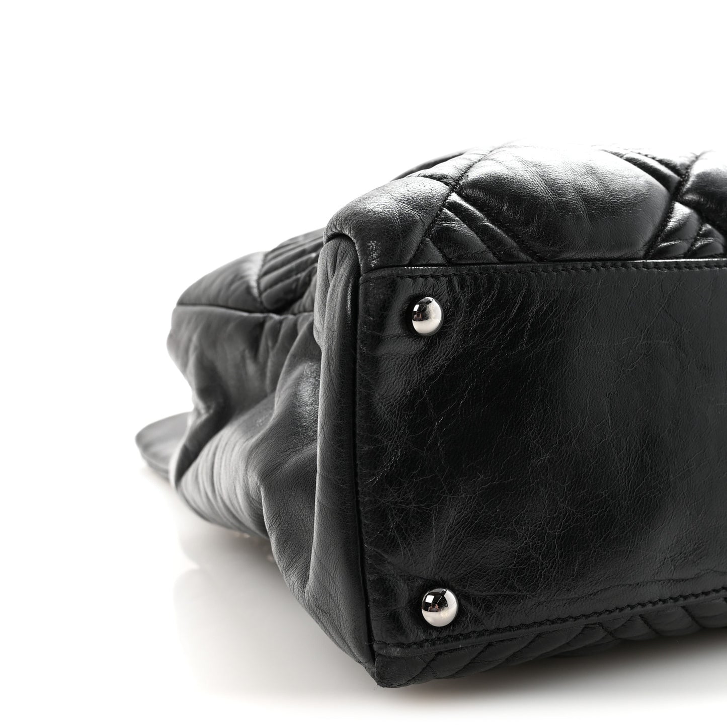 Lambskin In and Out XL Maxi Flap Black