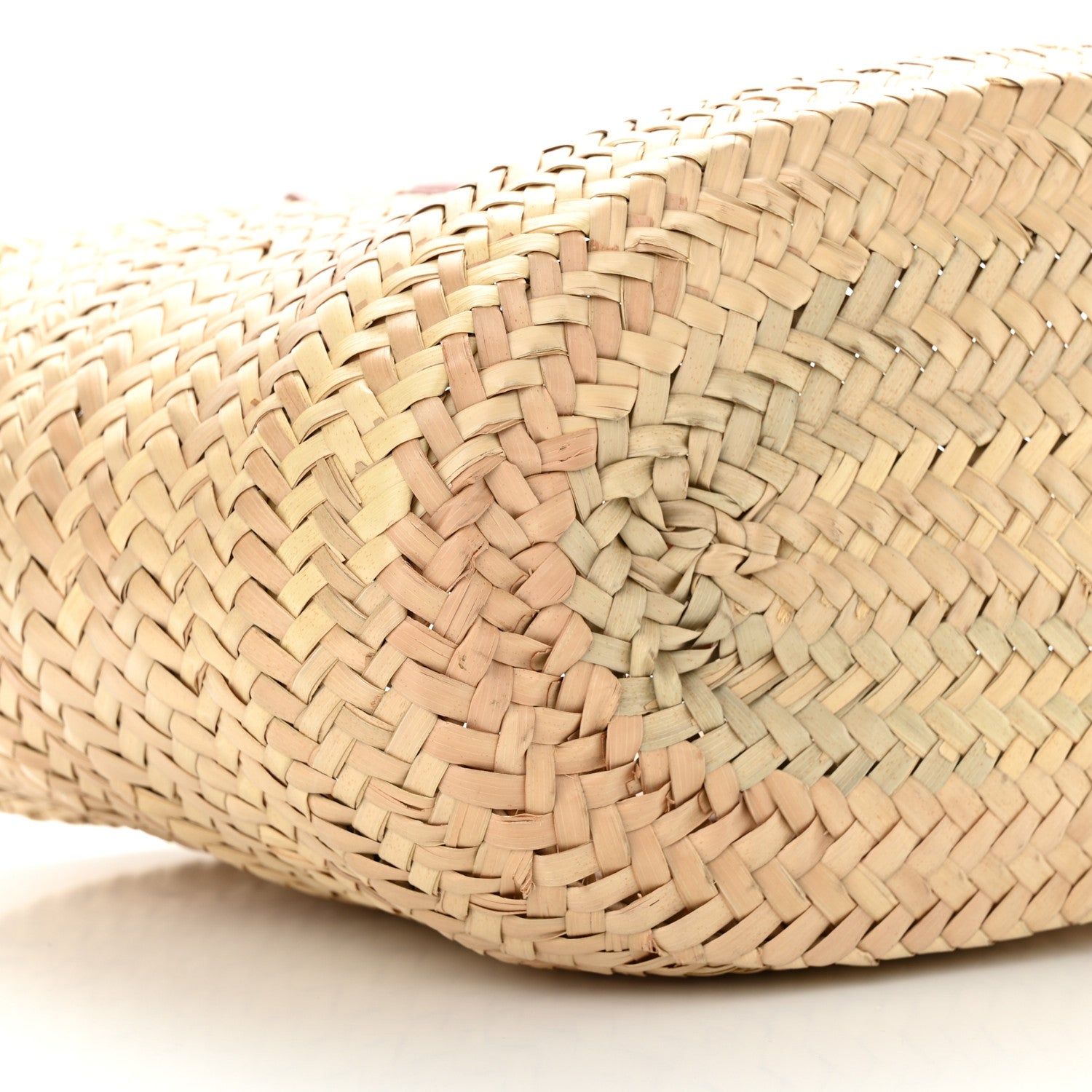 Celine Raffia Calfskin Triomphe Teen Panier Vintage Pink 8 of 9