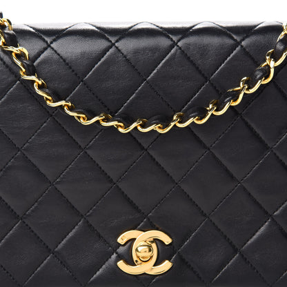 Chanel Lambskin Quilted Small Single Flap Bag Black 11 of 12