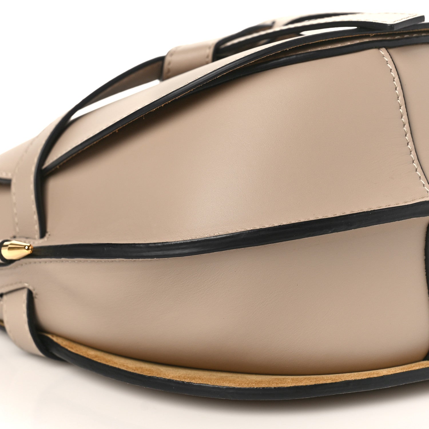 Loewe Soft Calfskin Jacquard Small Gate Crossbody Bag Sand 7 of 9