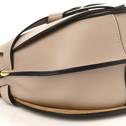 Loewe Soft Calfskin Jacquard Small Gate Crossbody Bag Sand 7 of 9