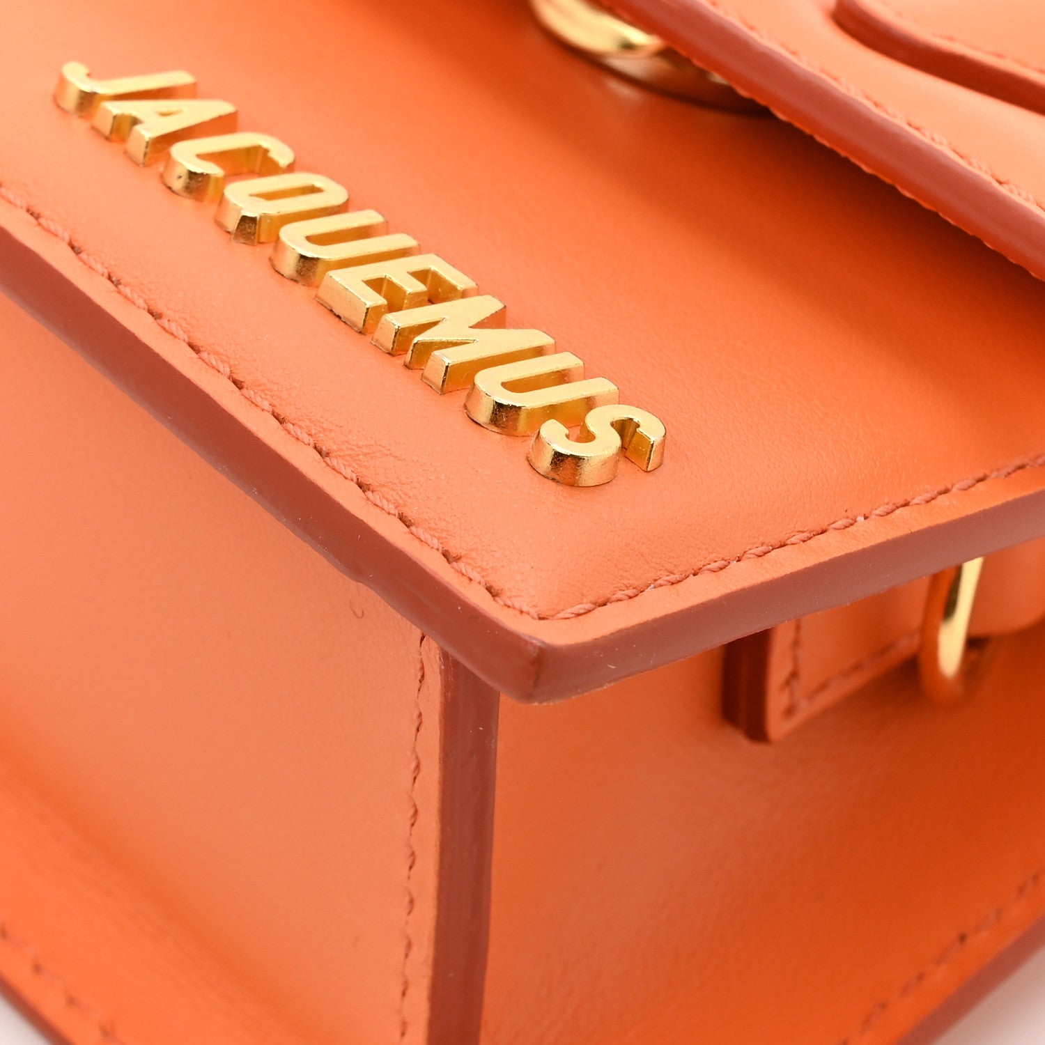 Jacquemus Smooth Calfskin Le Chiquito Orange 11 of 11