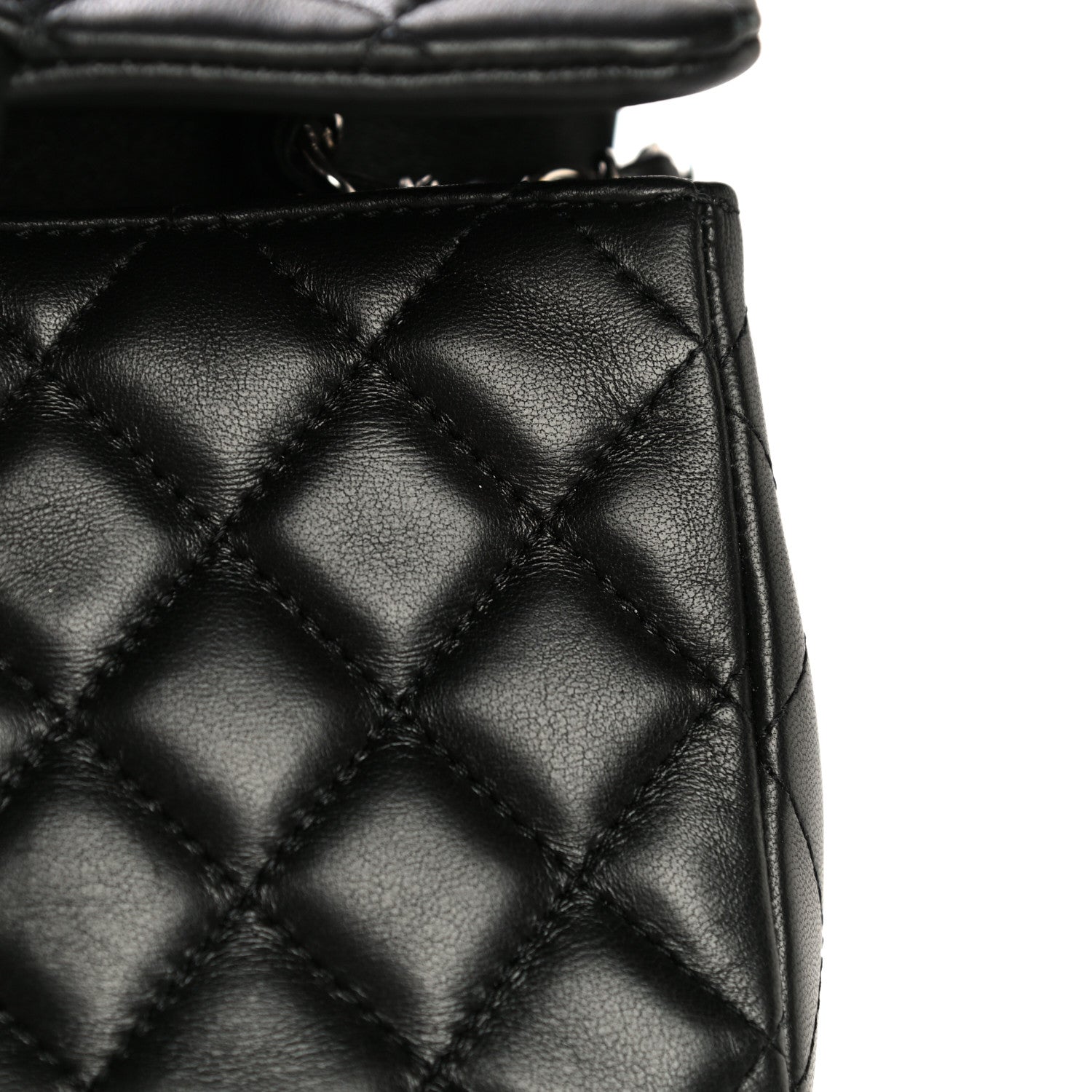 Chanel Lambskin Quilted Mini Rectangular Flap Black 13 of 14