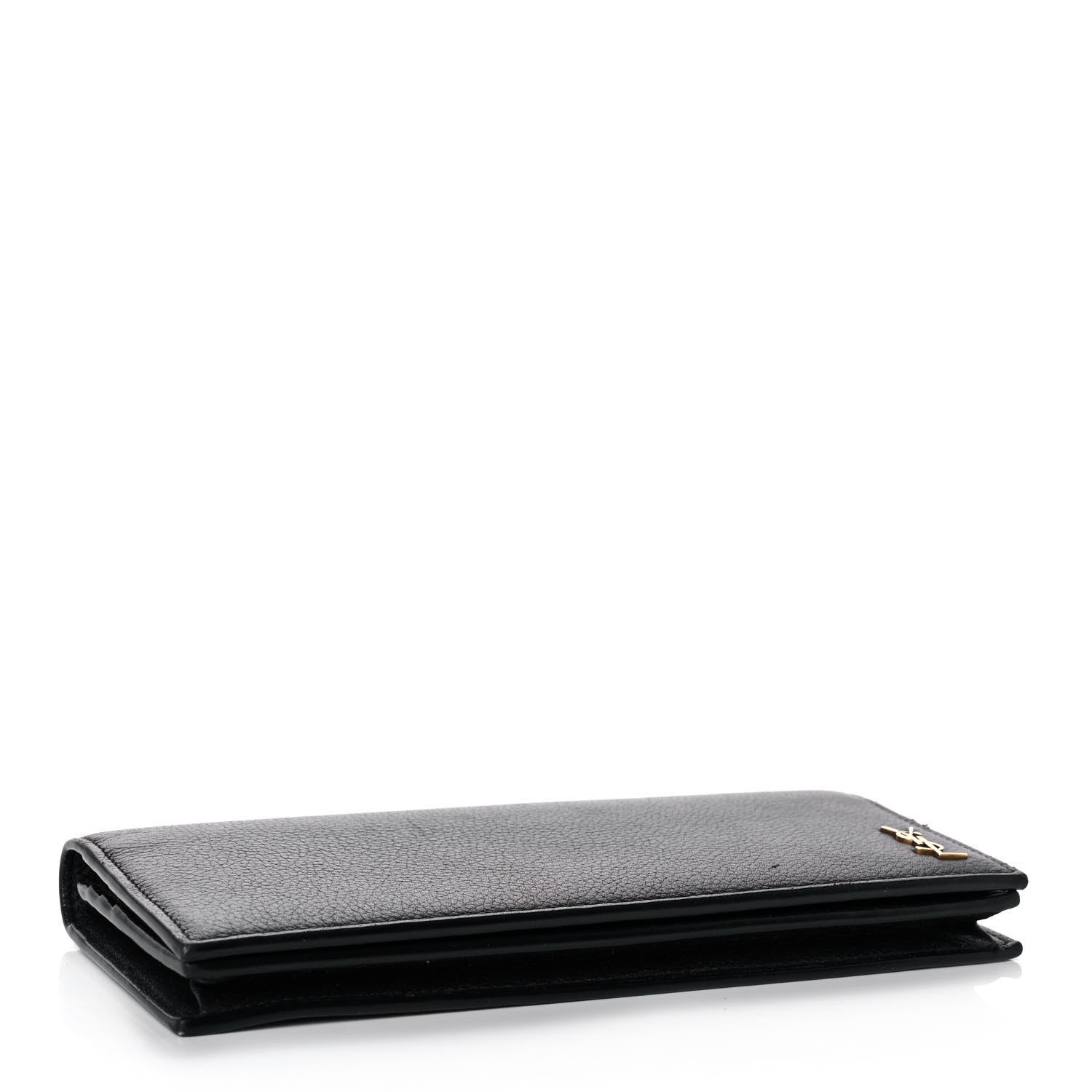 Saint Laurent Calfskin Tiny Monogram Cassandre Wallet Black 4 of 12