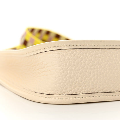 Hermes Taurillon Clemence Maxi Quadrille Evelyne TPM Nata Citron Rouge H Mauve Sylvestre 9 of 12