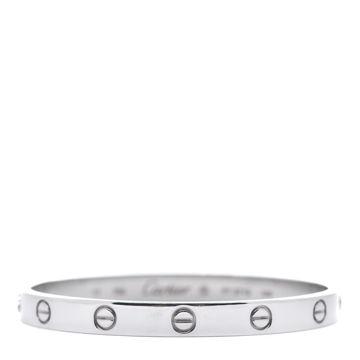 Cartier 18K White Gold LOVE Bracelet 17 1 of 5