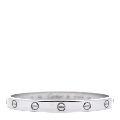 Cartier 18K White Gold LOVE Bracelet 17 1 of 5